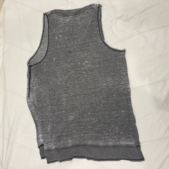 Free People Intimately More Chill Tank Top Grey Acid Wash Embroidered XS - Picture 6 of 10
